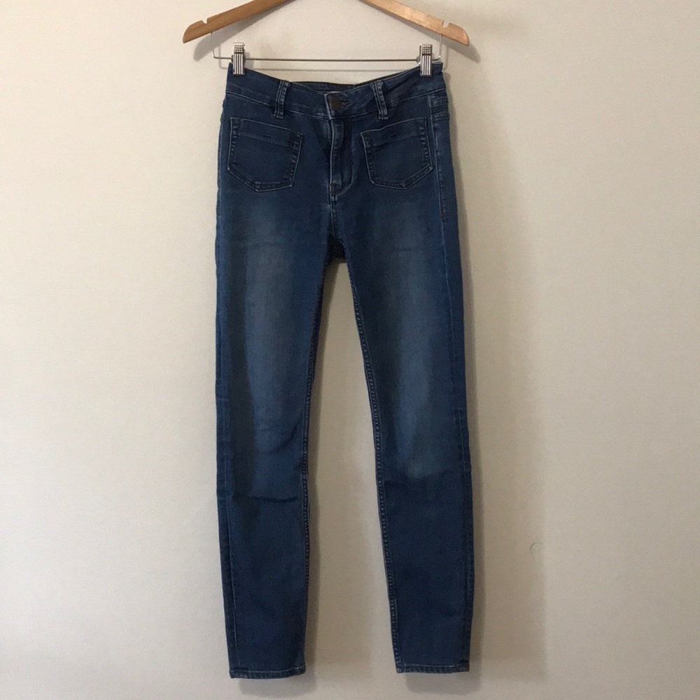 High Rise, Front Pocket Skinny Jeans